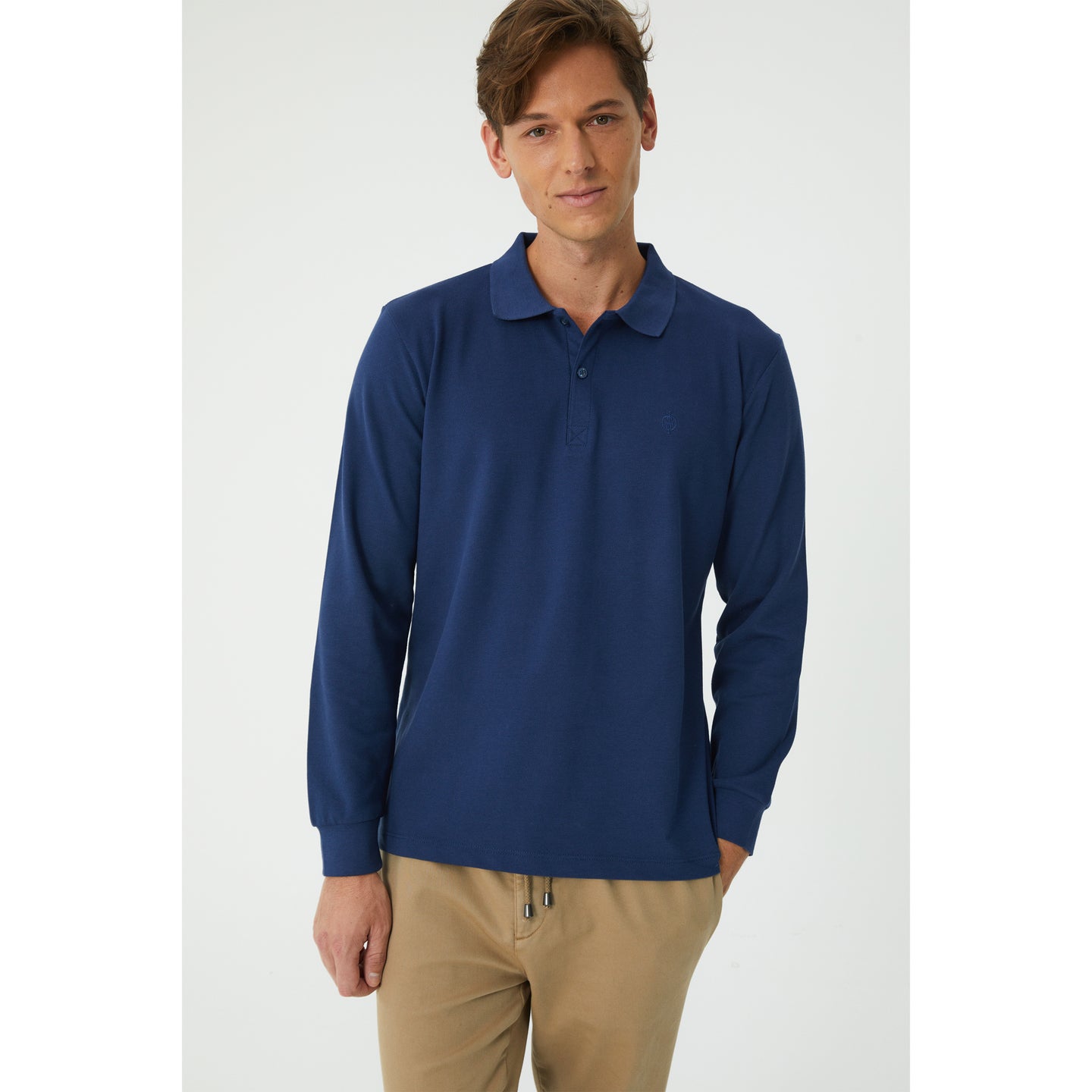 Indigo Polo Sweatshirt